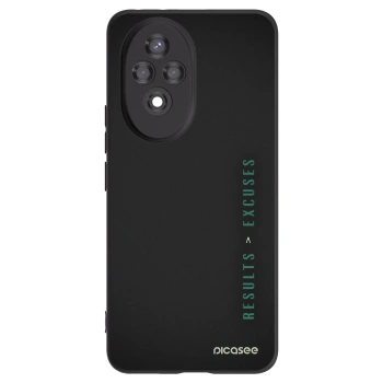 Picasee Μαύρη θήκη σιλικόνης για Honor 200 5G - Results x Excuses