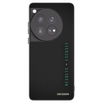 Picasee Μαύρη θήκη σιλικόνης για OnePlus 12 5G - Results x Excuses