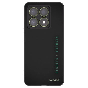 Picasee Μαύρη θήκη σιλικόνης για Xiaomi 14T - Results x Excuses