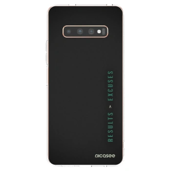 Picasee διαφανής θήκη σιλικόνης Samsung Galaxy S10 Plus G975 - Results x Excuses