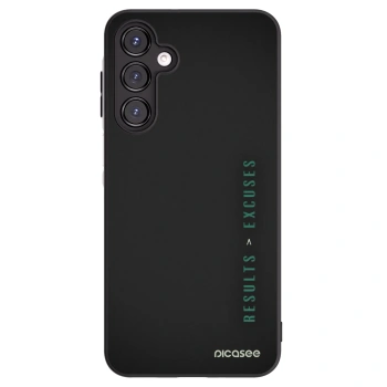 Picasee Μαύρη θήκη σιλικόνης για Samsung Galaxy A16 5G - Results x Excuses