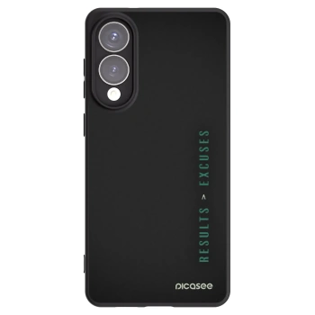 Picasee Μαύρη θήκη σιλικόνης για Samsung Galaxy S25 Edge 5G - Results x Excuses