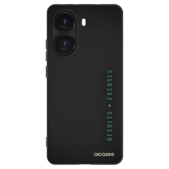 Picasee Μαύρη θήκη σιλικόνης για Xiaomi Poco X7 Pro 5G - Results x Excuses