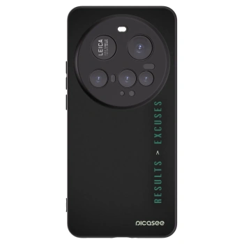 Picasee Μαύρη θήκη σιλικόνης για Xiaomi 15 Ultra - Results x Excuses