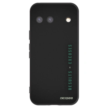 Picasee Μαύρη θήκη σιλικόνης για Google Pixel 9 - Results x Excuses