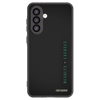 Picasee Μαύρη θήκη σιλικόνης για Samsung Galaxy A26 5G A266B - Results x Excuses
