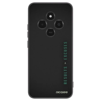 Picasee Μαύρη θήκη σιλικόνης για Xiaomi Poco C75 - Results x Excuses