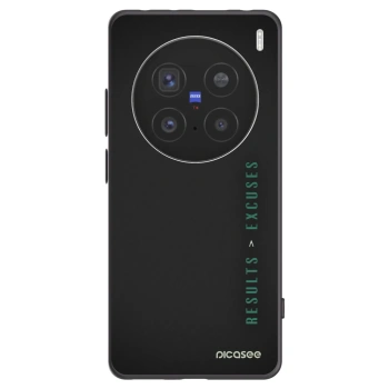 Picasee Μαύρη θήκη σιλικόνης για Vivo X200 Pro - Results x Excuses