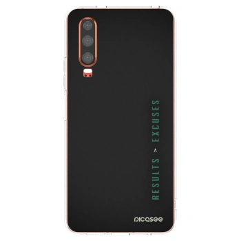 Picasee διαφανής θήκη σιλικόνης Huawei P30 - Results x Excuses