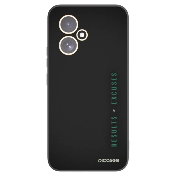 Picasee Μαύρη θήκη σιλικόνης για Honor 400 5G - Results x Excuses