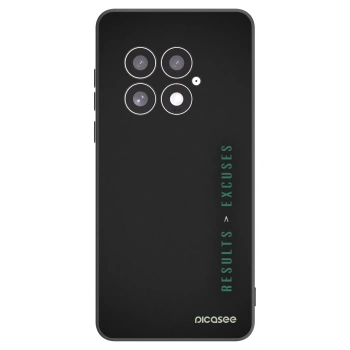 Picasee Μαύρη θήκη σιλικόνης για OnePlus 13 5G - Results x Excuses