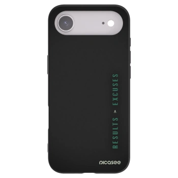 Picasee Μαύρη θήκη σιλικόνης για Apple iPhone Air - Results x Excuses