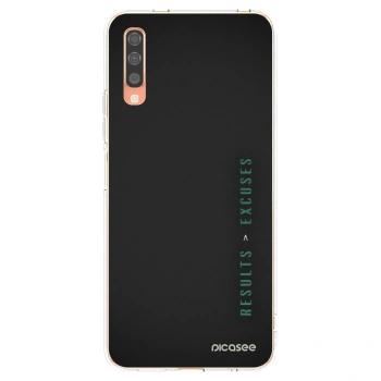 Picasee διαφανής θήκη σιλικόνης Samsung Galaxy A70 A705F - Results x Excuses