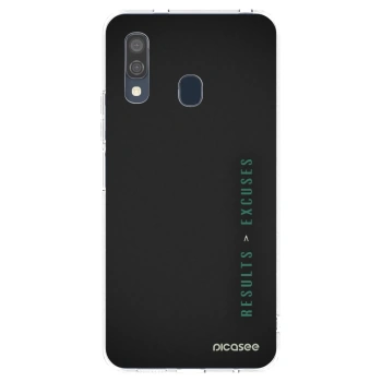 Picasee διαφανής θήκη σιλικόνης Samsung Galaxy A40 A405F - Results x Excuses