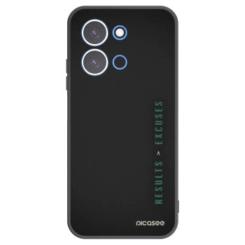 Picasee Μαύρη θήκη σιλικόνης για Xiaomi Redmi 15C 4G - Results x Excuses