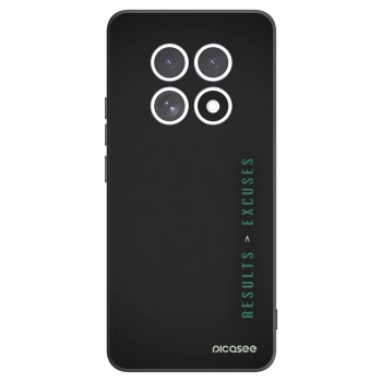 Picasee Μαύρη θήκη σιλικόνης για Xiaomi Redmi Note 15 - Results x Excuses