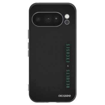 Picasee Μαύρη θήκη σιλικόνης για Google Pixel 10 Pro - Results x Excuses