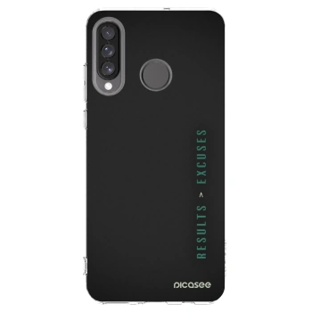 Picasee διαφανής θήκη σιλικόνης Huawei P30 Lite - Results x Excuses