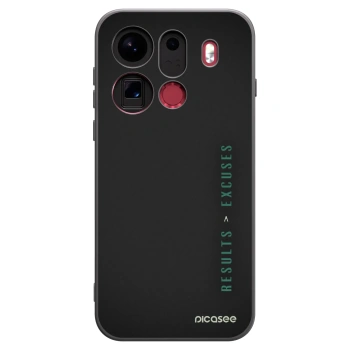Picasee Μαύρη θήκη σιλικόνης για OPPO Find X9 Pro - Results x Excuses