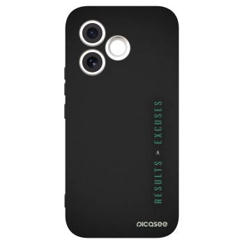 Picasee Μαύρη θήκη σιλικόνης για Honor 600 Lite - Results x Excuses