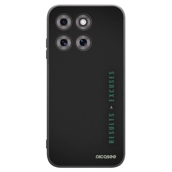 Picasee Μαύρη θήκη σιλικόνης για Motorola Moto G77 - Results x Excuses