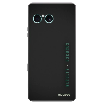 Picasee Μαύρη θήκη σιλικόνης για Sony Xperia 10 VII - Results x Excuses