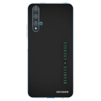 Picasee διαφανής θήκη σιλικόνης Huawei Nova 5T - Results x Excuses
