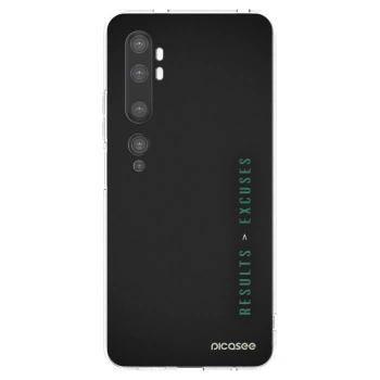 Picasee διαφανής θήκη σιλικόνης Xiaomi Mi Note 10 (Pro) - Results x Excuses