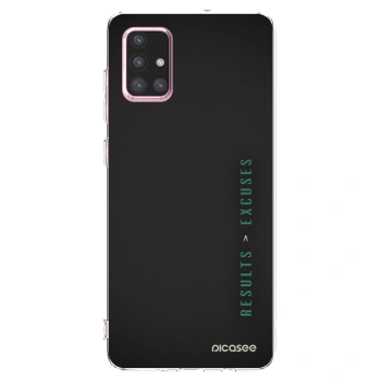 Picasee διαφανής θήκη σιλικόνης Samsung Galaxy A71 A715F - Results x Excuses