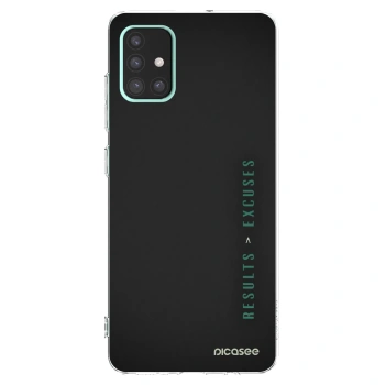 Picasee διαφανής θήκη σιλικόνης Samsung Galaxy A51 A515F - Results x Excuses