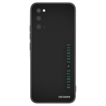 Picasee Μαύρη θήκη σιλικόνης για Samsung Galaxy S20 G980F - Results x Excuses