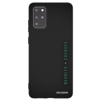 Picasee Μαύρη θήκη σιλικόνης για Samsung Galaxy S20+ G985F - Results x Excuses
