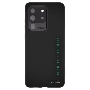 Picasee Μαύρη θήκη σιλικόνης για Samsung Galaxy S20 Ultra 5G G988F - Results x Excuses