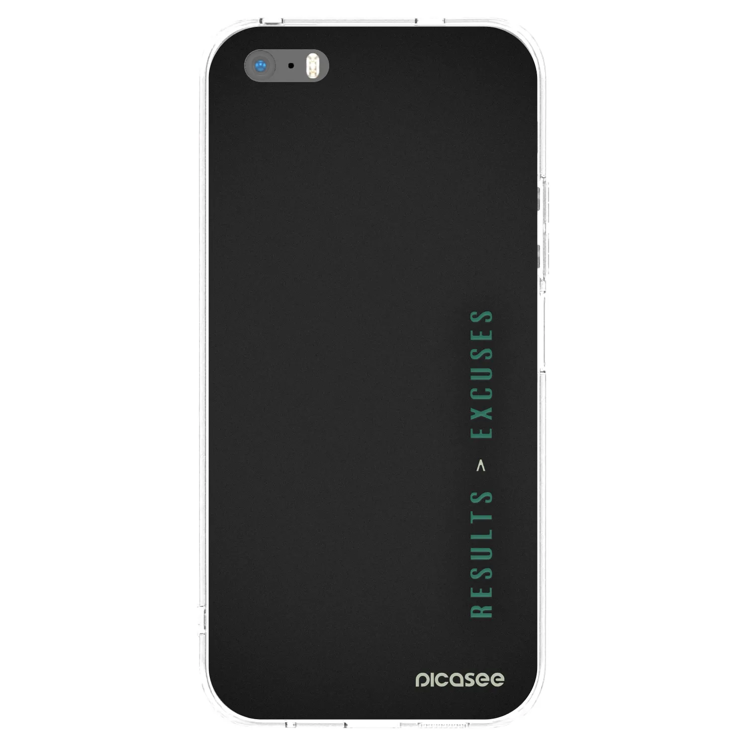 Picasee διαφανής θήκη σιλικόνης Apple iPhone 5/5S/SE - Results x Excuses