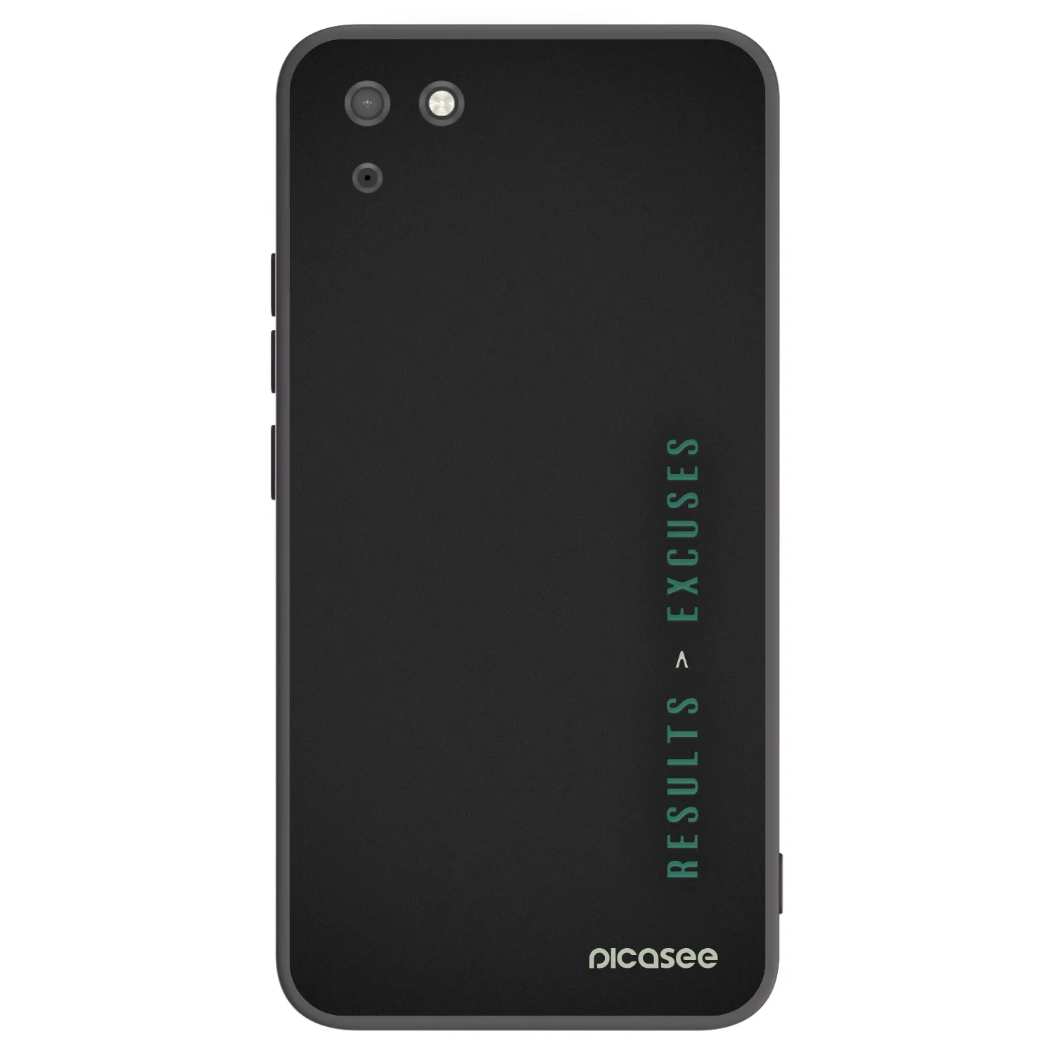 Picasee Μαύρη θήκη σιλικόνης για Huawei Y5P - Results x Excuses