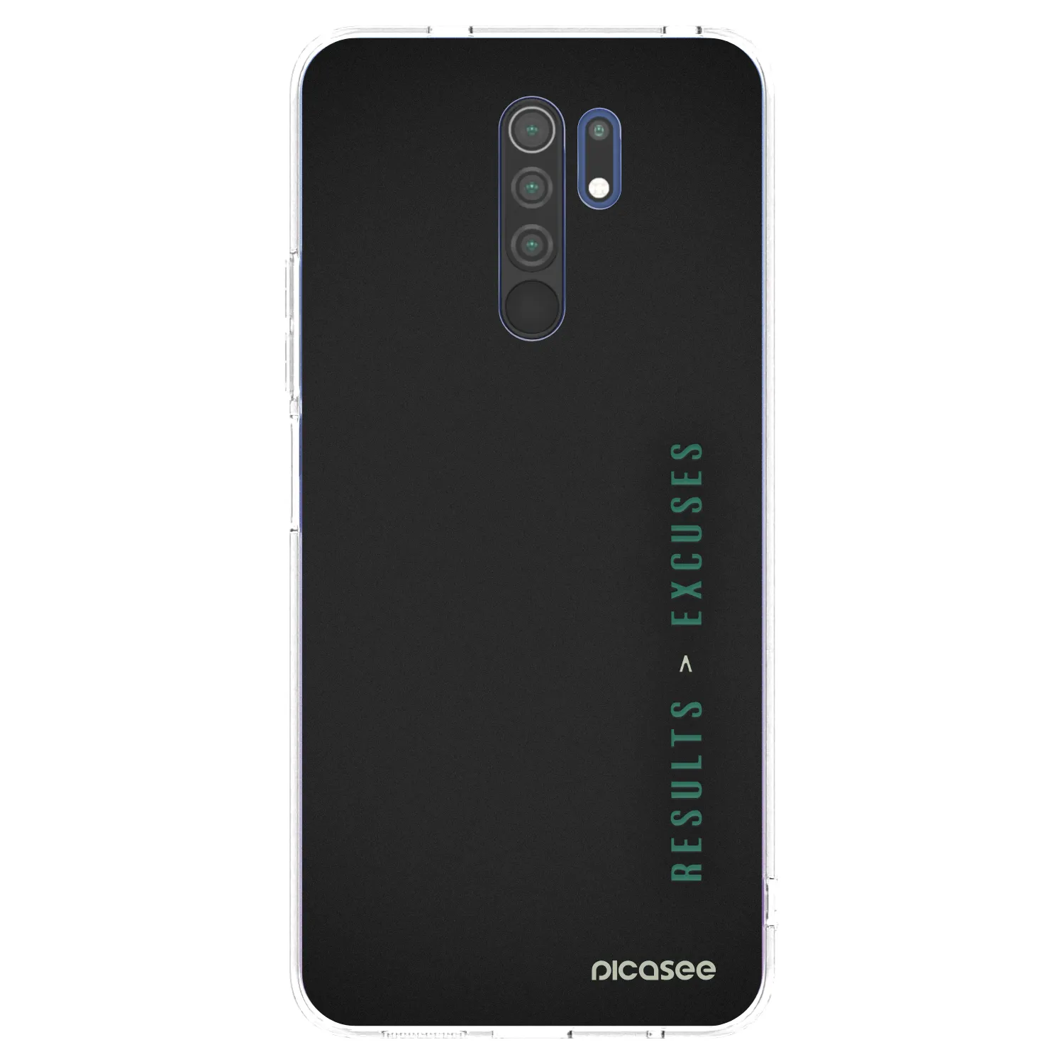 Picasee διαφανής θήκη σιλικόνης Xiaomi Redmi 9 - Results x Excuses
