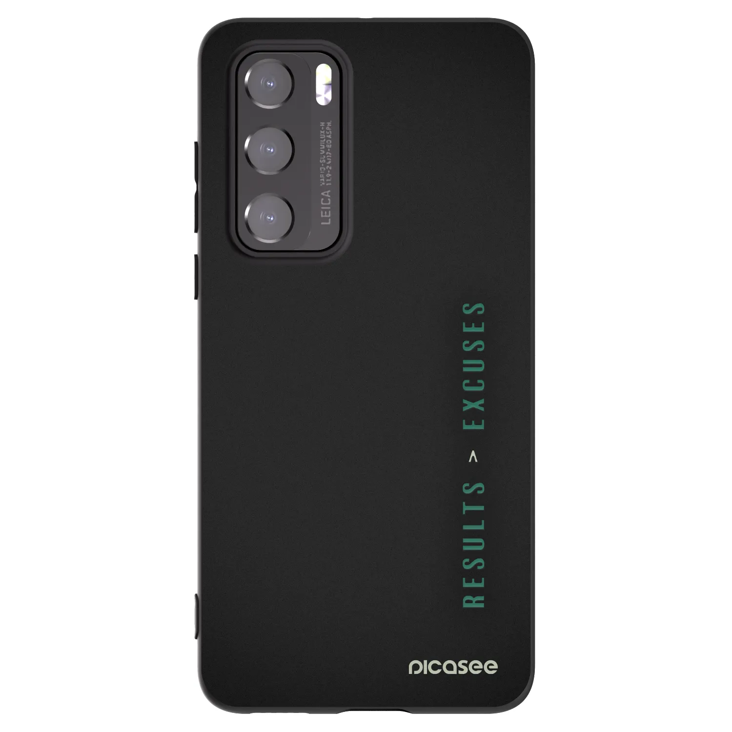 Picasee Μαύρη θήκη σιλικόνης για Huawei P40 - Results x Excuses