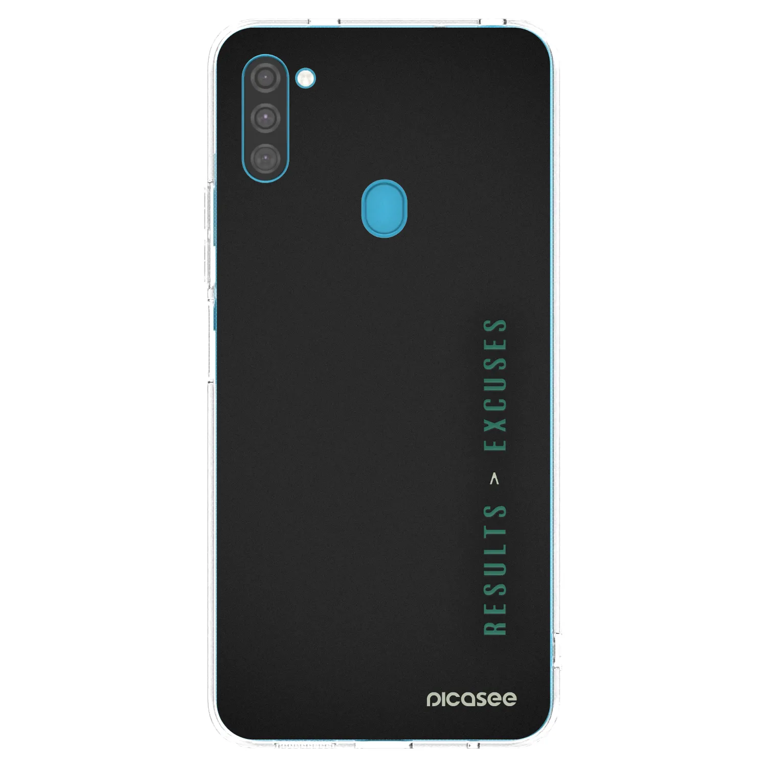 Picasee διαφανής θήκη σιλικόνης Samsung Galaxy M11 - Results x Excuses