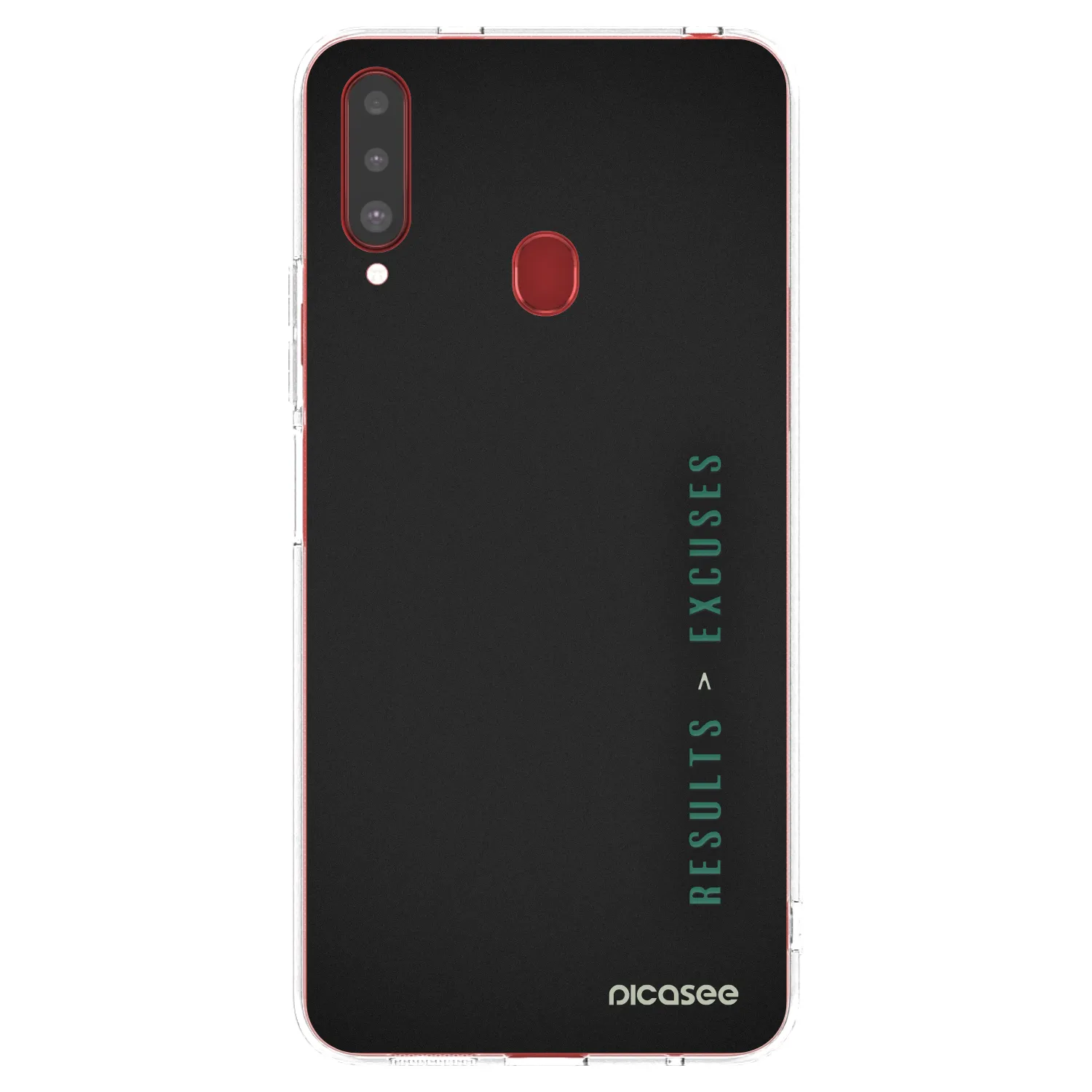 Picasee διαφανής θήκη σιλικόνης Samsung Galaxy A20s - Results x Excuses