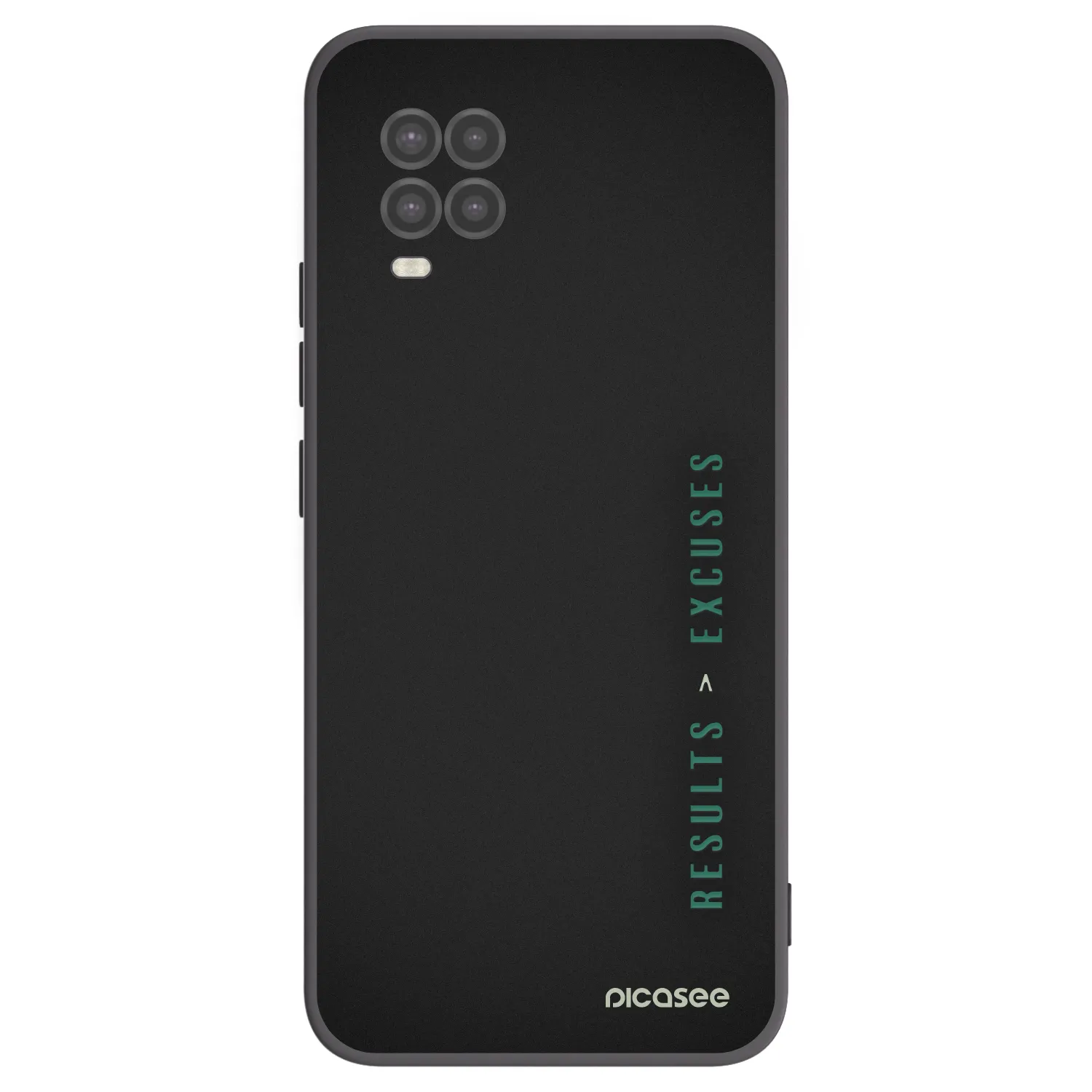 Picasee Μαύρη θήκη σιλικόνης για Xiaomi Mi 10 Lite - Results x Excuses