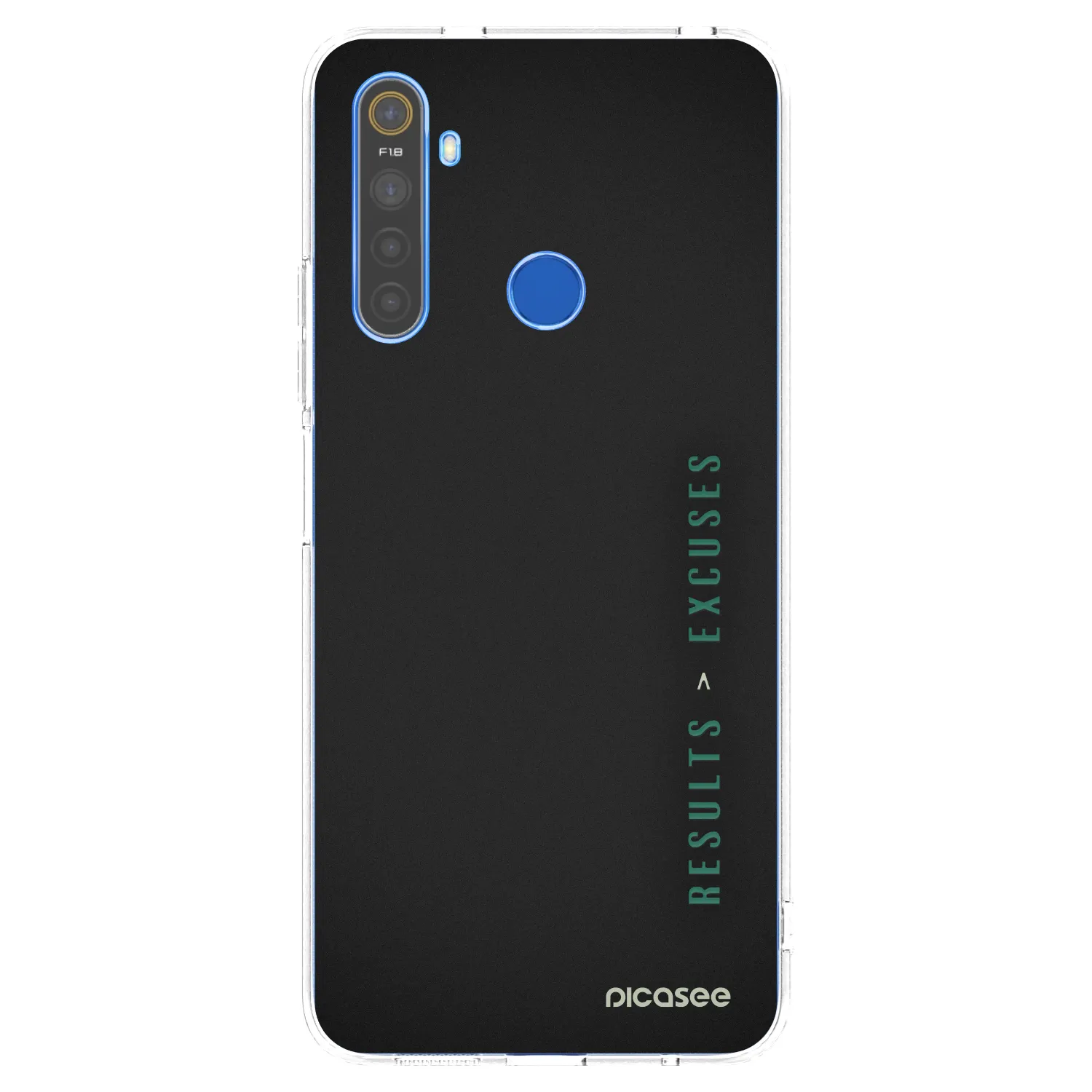 Picasee διαφανής θήκη σιλικόνης Realme 5 - Results x Excuses