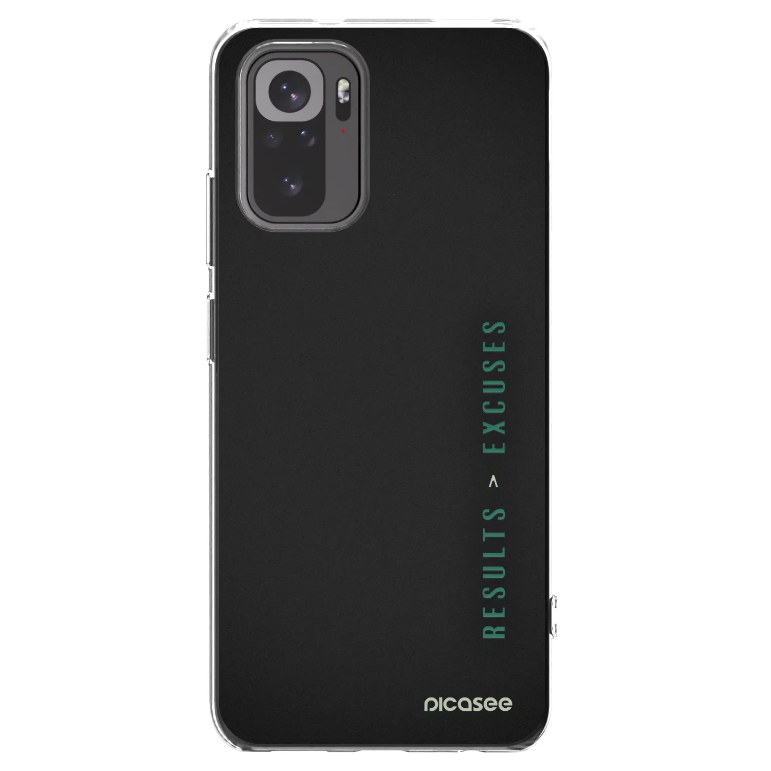 Picasee διαφανής θήκη σιλικόνης Xiaomi Redmi Note 10 - Results x Excuses