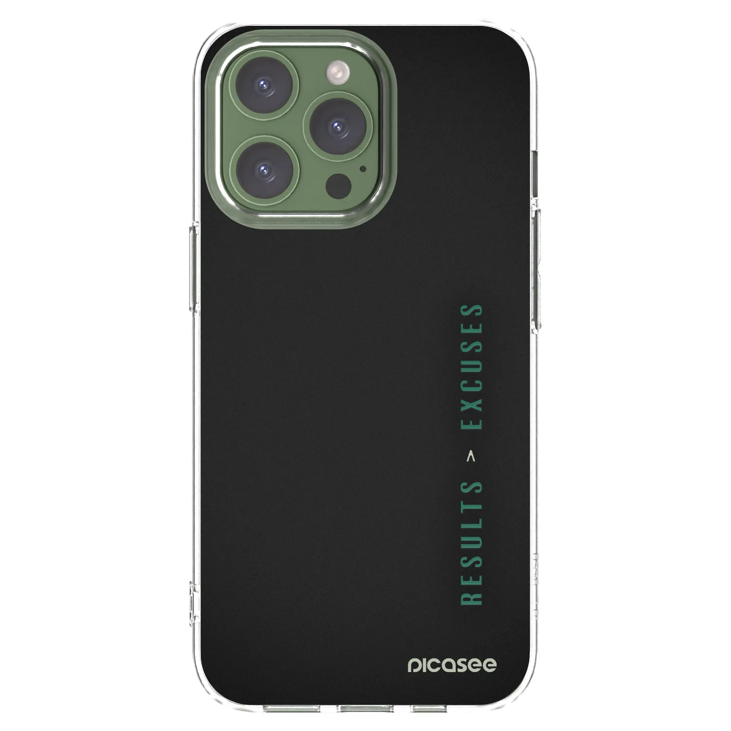 Picasee διαφανής θήκη σιλικόνης Apple iPhone 13 Pro - Results x Excuses