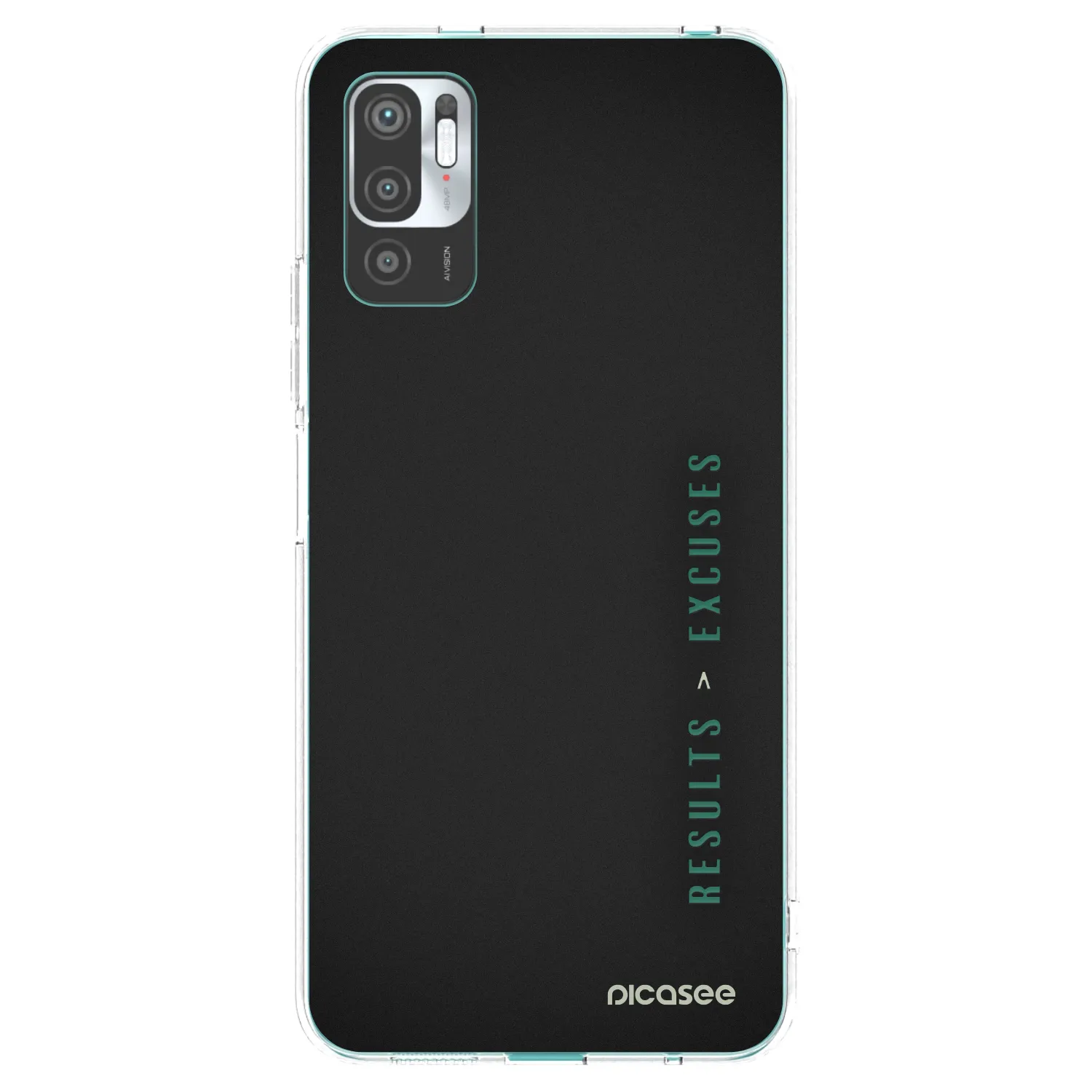 Picasee διαφανής θήκη σιλικόνης Xiaomi Redmi Note 10 5G - Results x Excuses