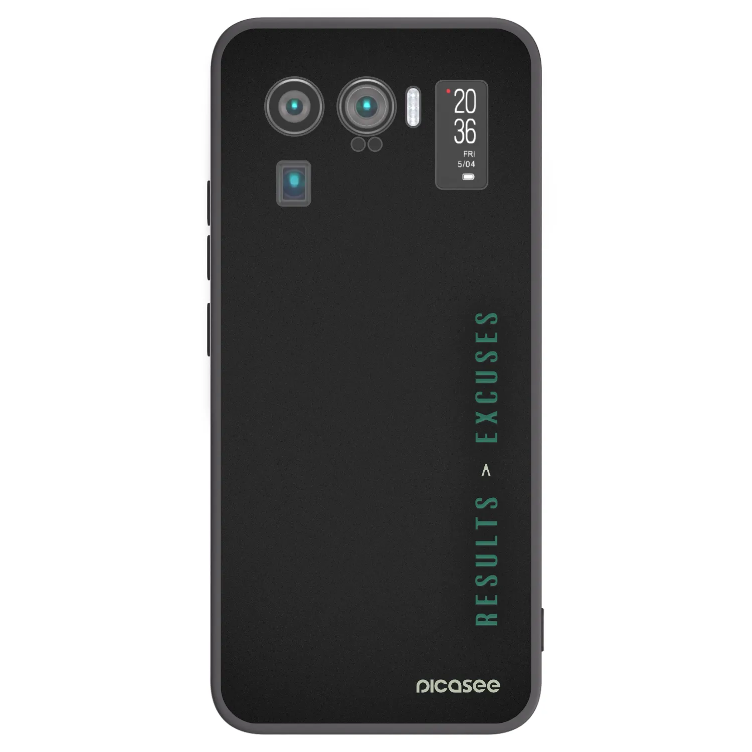 Picasee Μαύρη θήκη σιλικόνης για Xiaomi Mi 11 Ultra - Results x Excuses