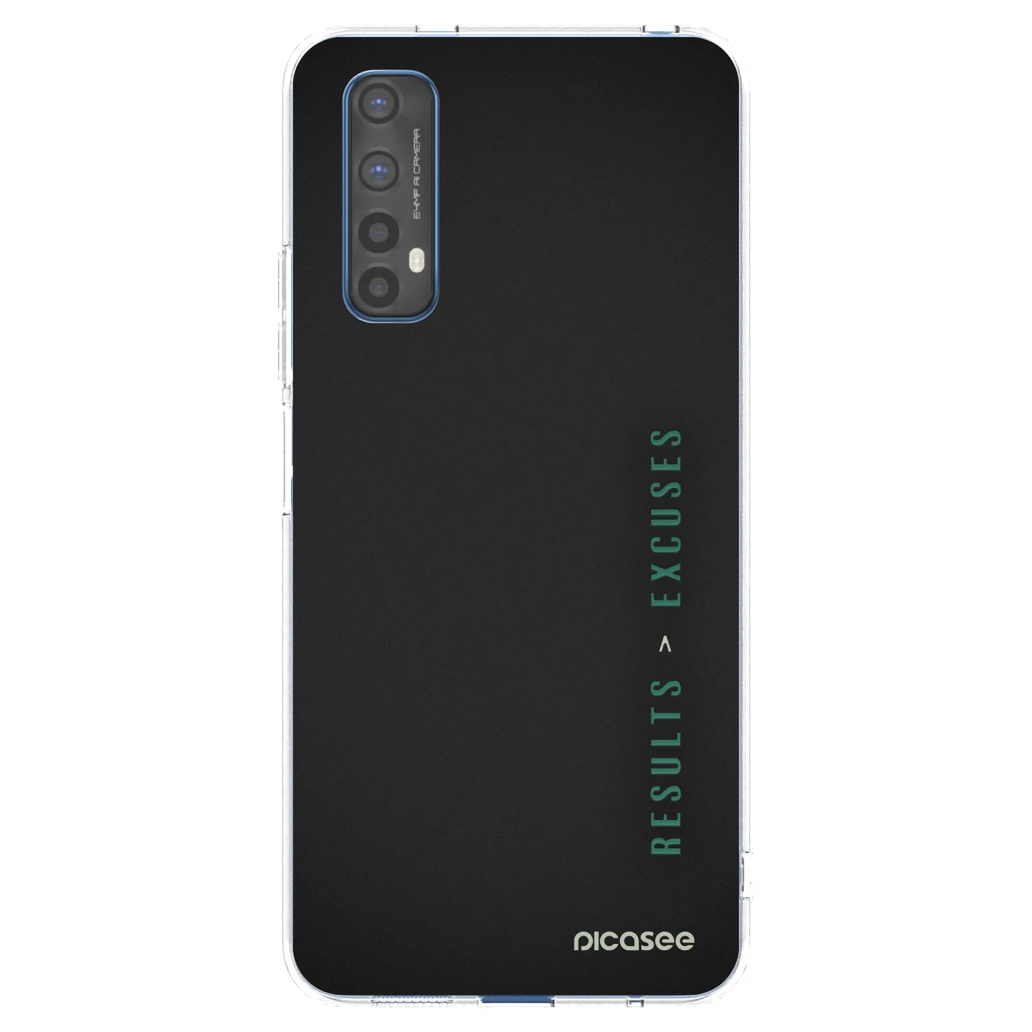 Picasee διαφανής θήκη σιλικόνης Realme 7 - Results x Excuses