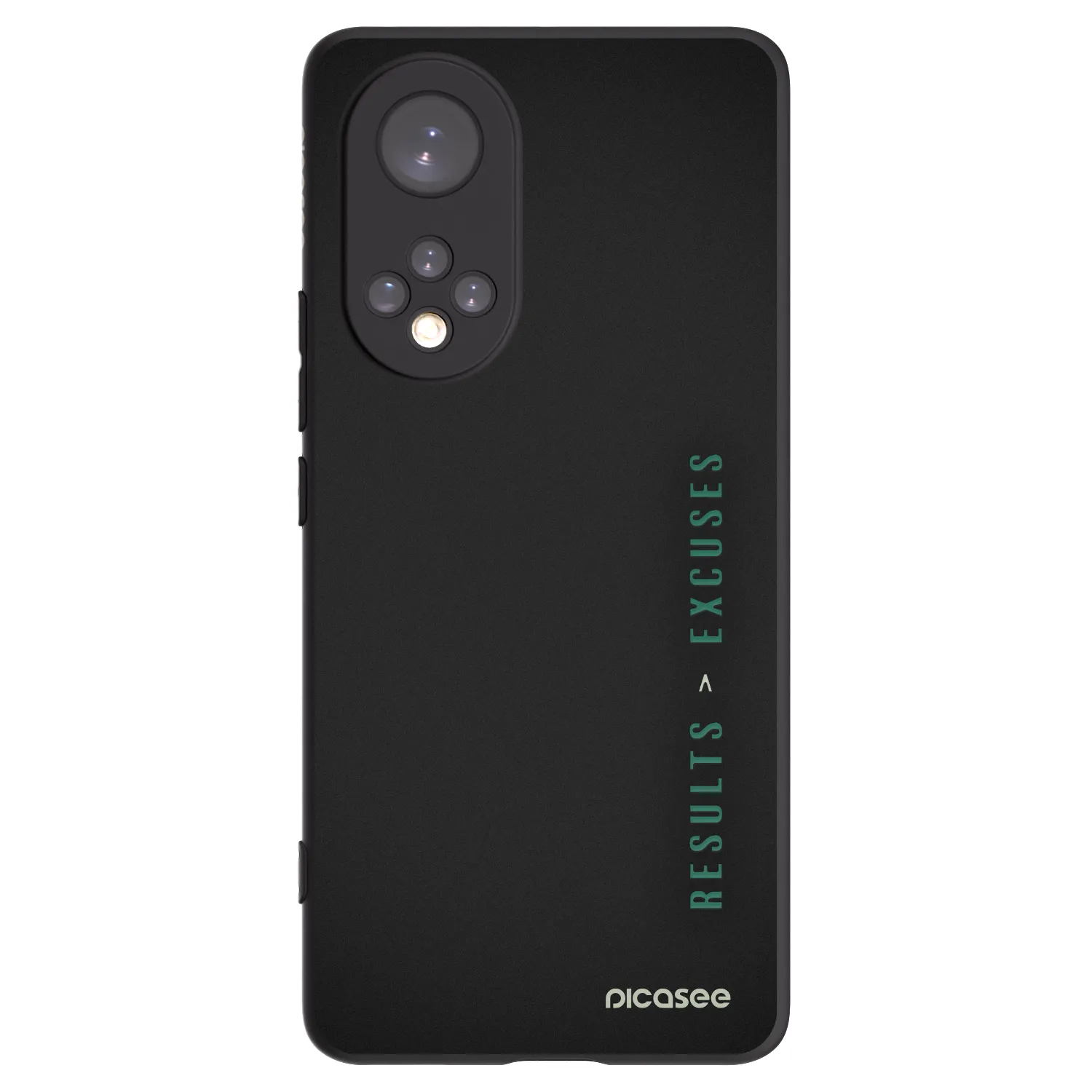Picasee Μαύρη θήκη σιλικόνης για Honor 50 5G - Results x Excuses