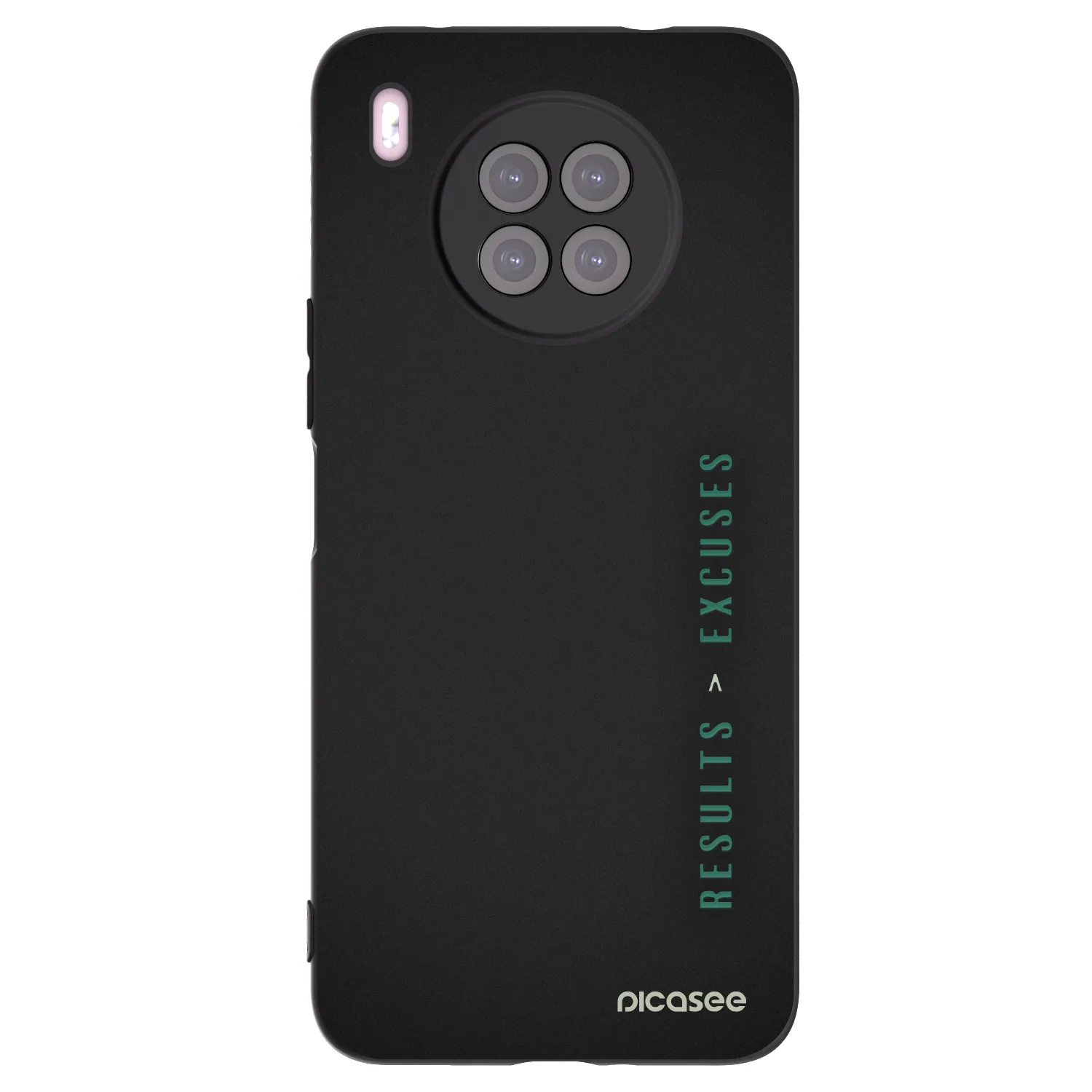 Picasee Μαύρη θήκη σιλικόνης για Huawei Nova 8i - Results x Excuses