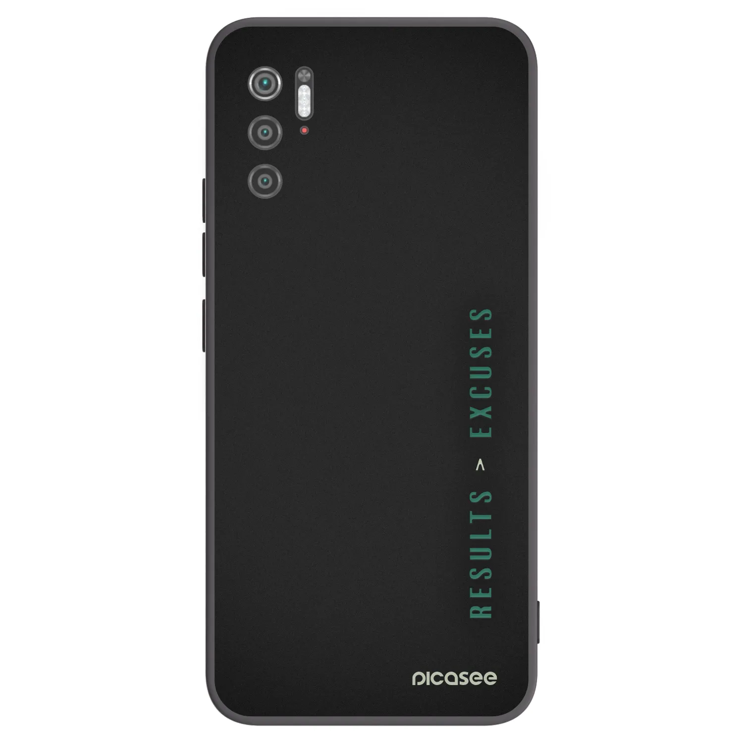 Picasee Μαύρη θήκη σιλικόνης για Xiaomi Poco M3 Pro 5G - Results x Excuses