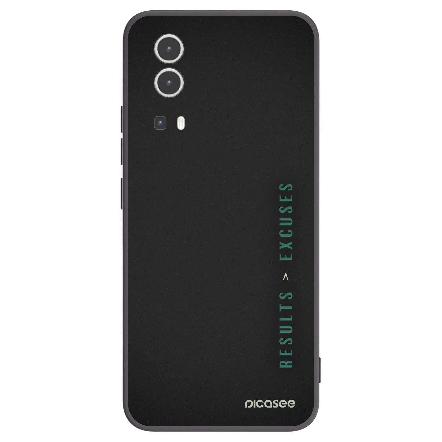 Picasee Μαύρη θήκη σιλικόνης για Vivo Y72 5G - Results x Excuses
